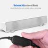 Портативная звуковая панель, Динамик, Звуковая коробка, USB-проводной динамик для телевизора с технологией DSP, Совместимость с 3,5 мм, для ноутбука, Декоративный, Длина кабеля 1 м, Белый