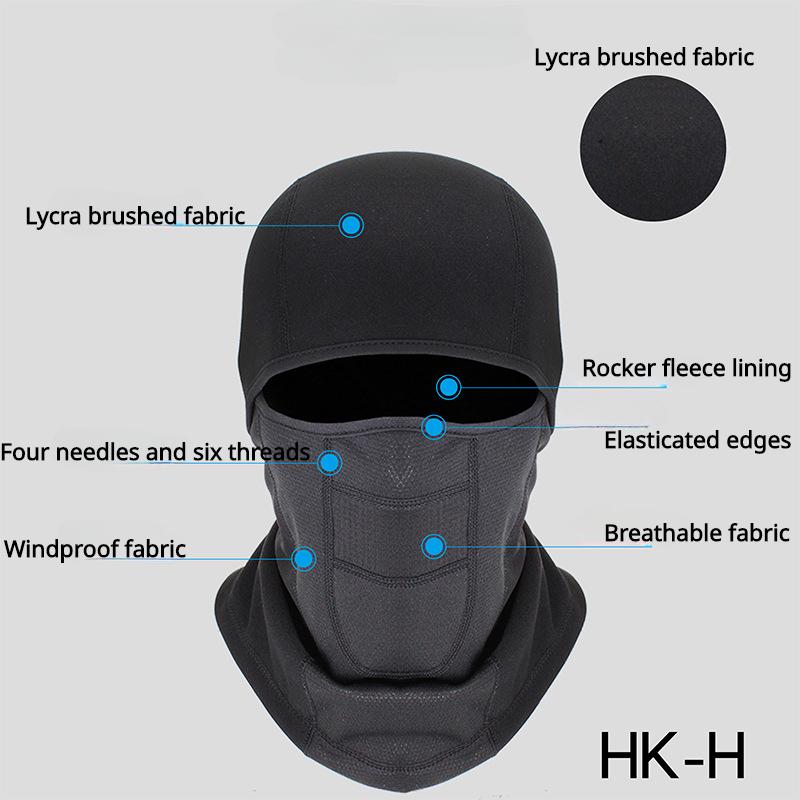 Лыжная маска-балаклава для холодной погоды для мужчин, ветрозащитный тепловой зимний шарф, маска для женщин, утеплитель для шеи, капюшон для езды на велосипеде