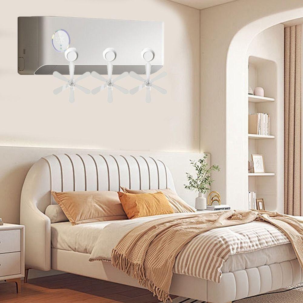 3Pcs Windmill Shaped Conditioning Guide Fan Adjustable Air Conditioner Vent Cover  Study Room