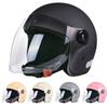 Motorcycle Helmet Men Woman Electric Motor Car Scooter Bike Open Face Half Helmet,Anti-UV Safety Hat Bicycle Cap with Goggles