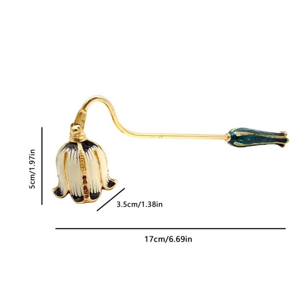 Metal Flower-Shaped Candle Extinguisher Candle Stopper Decorative Candle Cover for Home Decor