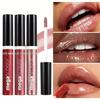 Lip Gloss Long-Lasting Moisturizing Liquid Lipstick Shimmer Finish Lip Glaze Versatile Berry Red & Nude Shades Lightweight Lip Makeup