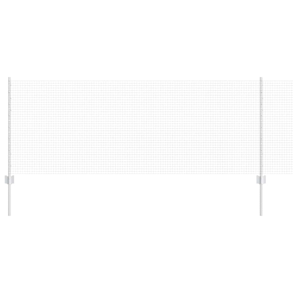 Welded Wire Fence with Posts 10 x 0.8 m (W x H)