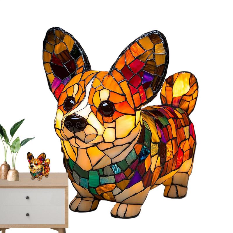 Animal Table Lamp LED Animal Bedside Table Lights Handmade Resin Sculpture Lamp Colorful Night Lighting for Nursery Bedroom Home