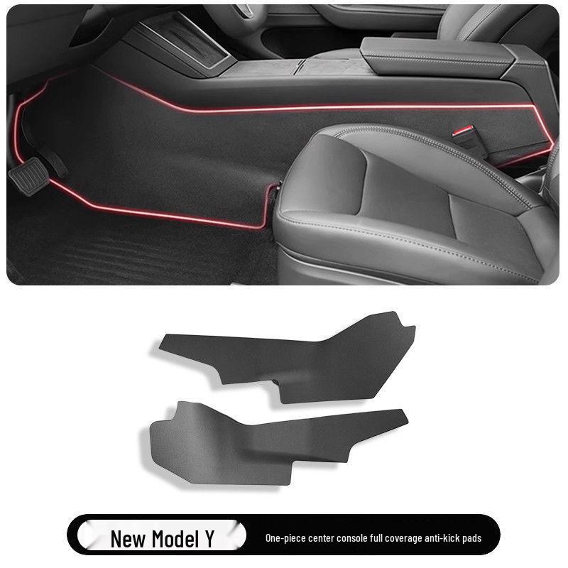 Tesla Model Y 25 Новая версия: Накладки против ударов ногами на центральную консоль - Защитные внутренние панели, Аксессуары для Model Y