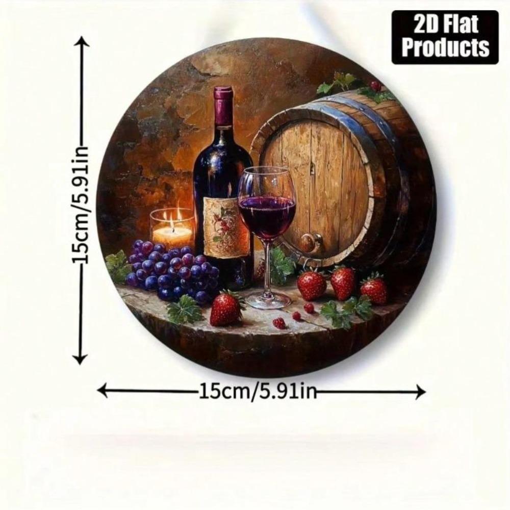 Металлическое настенное искусство в виде винной бутылки для декора бара, кухни, кафе