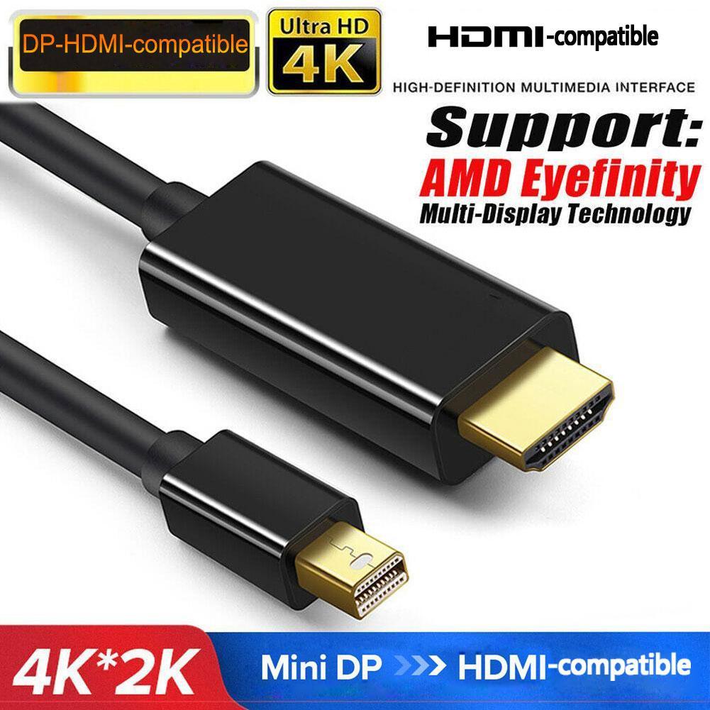 1,8 м Mini DP Display Port Thunderbolt 2 к HDMI-совместимому для Macbook позолоченный кабель Gold Pro Ad M8F1