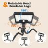 Solar Motion Sensor Light with Flexible Tripod, 92 LED 600LM Outdoor Security Light, IP65 Waterproof, 3 Lighting Modes for Garden, Patio, Fence