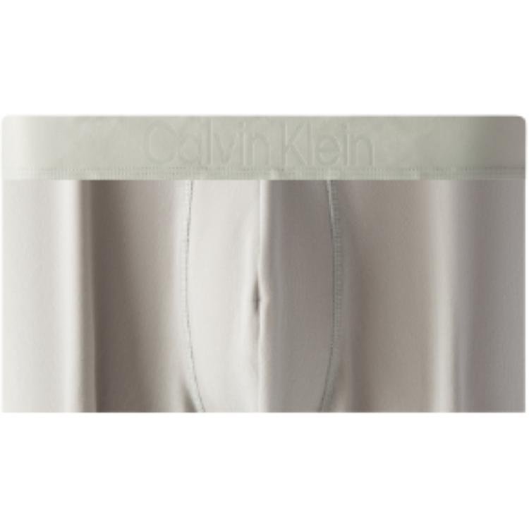 Calvin Klein Black Label SS23 Color Block Letter Waistband Cool Feel Boxer Shorts Men Shorts Beige NB3248-5FG