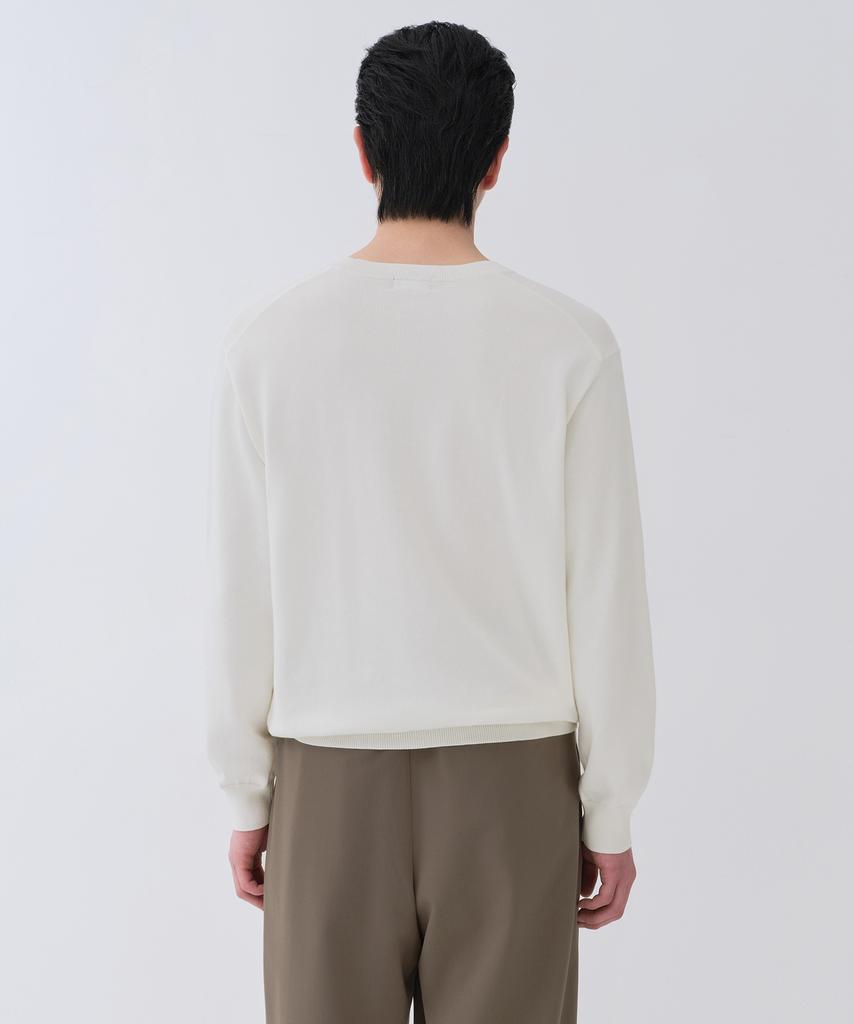 MUSINSA STANDARD Washable Supima Cotton Crew Neck Knit [Ivory]