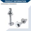 No.06508486AA/6508486AA Rear Toe Link Alignment Bolts for Dodge Durango 2011-2023 for Jeep Grand Cherokee WK 2016-2017 2022/ Rear/Durable Metal