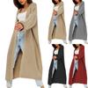 Women's Fashion Casual Long Knitted Cardigan Sweater Loose Sweater Jacket