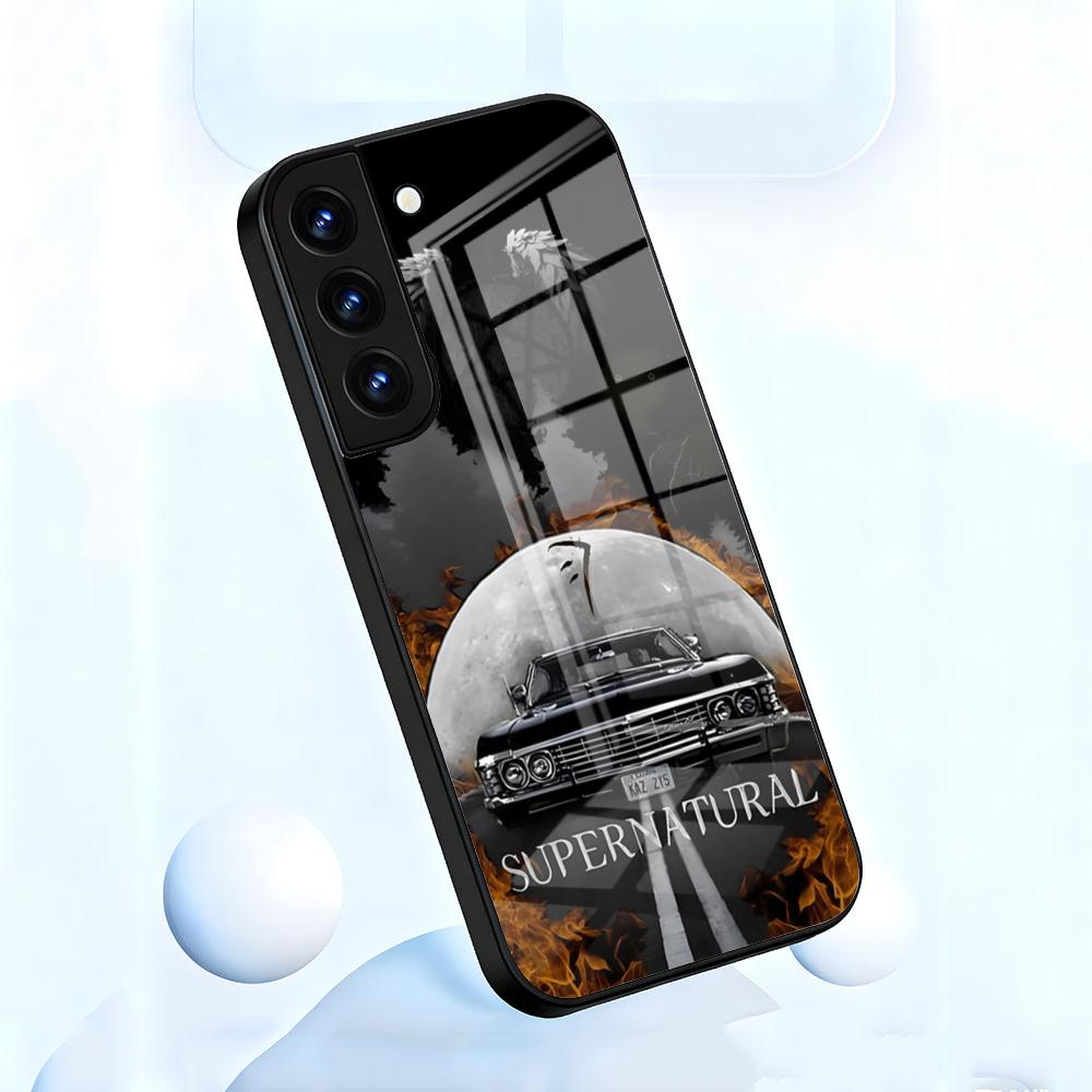 S-SupernaturalES Movie Phone Case For Samsung S25 S24 FE S23 S22 S21 Plus S20 Ultra Note20Ultra Black Glass Cover