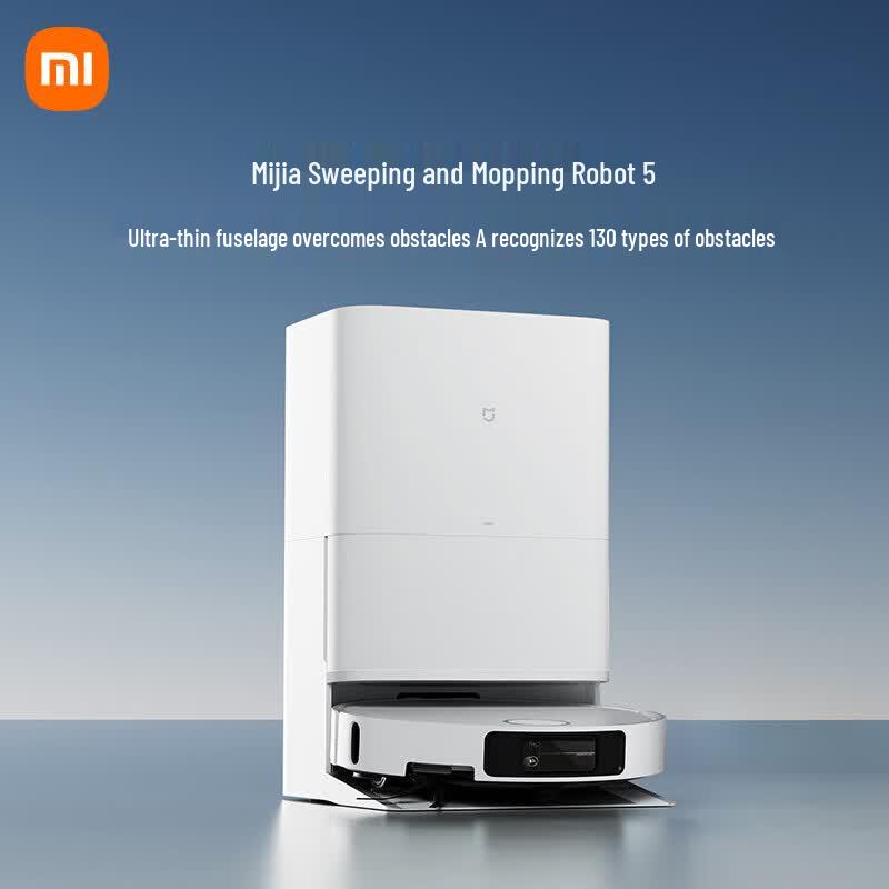 Робот-пылесос с функцией влажной уборки Xiaomi Mijia Robot Vacuum Mop 5 Pro, китайская вилка (адаптер в комплекте)