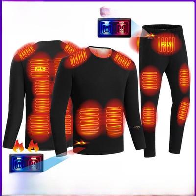 Умный зимний костюм с электроподогревом: Включает в себя теплую одежду с хлопковой подкладкой, а также термостойкое нижнее белье и брюки с контролем температуры.