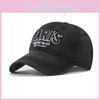 Cotton Trendy Baseball Cap With Washed Design Letter Embroidery For Men Women