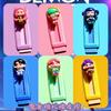 6CPS New Hunting Witch Group Push-Pull Eraser Cartoon Witch Pencil Eraser No Shavings Student Learning Stationery Gift