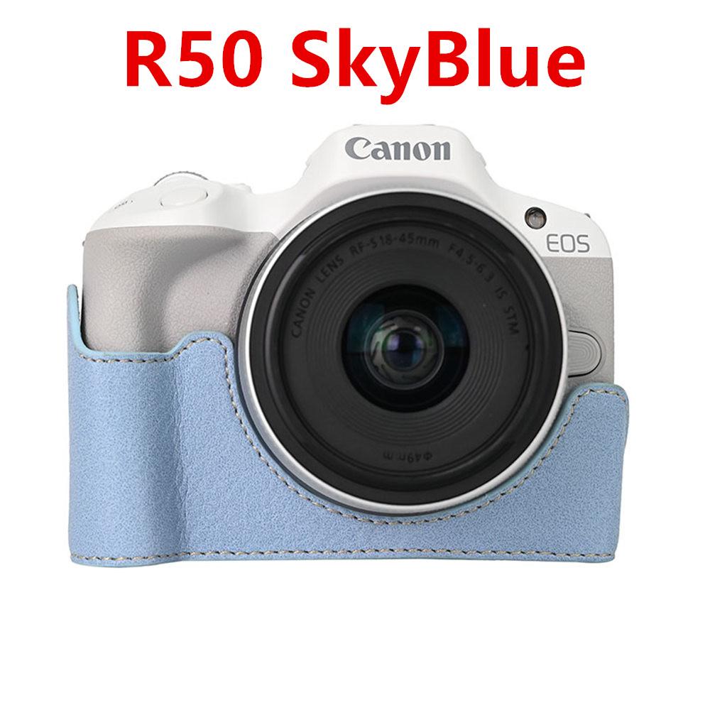 Получехол для камеры для Canon EOS R50V R50 R10 200D 200DII PowerShot V1 SX70HS Нижняя крышка с отверстием для батареи из ПУ кожи