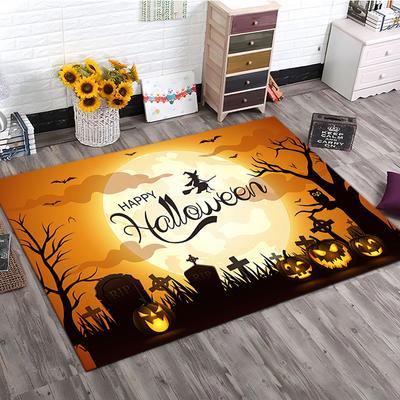 1PC Halloween Theme Rug - Home Decoration Carpet For Living Room Bedroom Flooring Computer Chair Area Rug