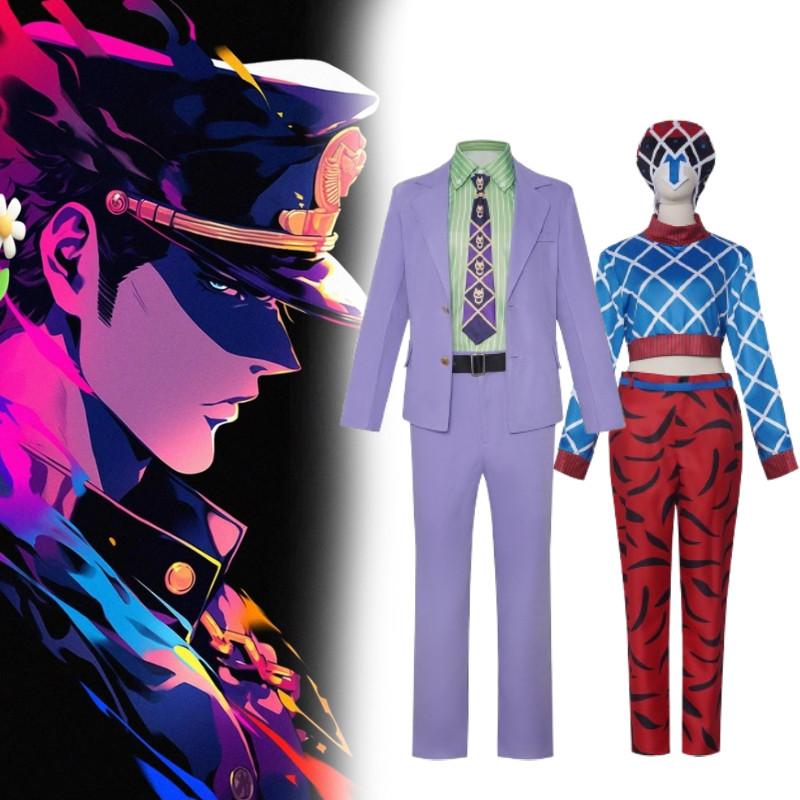 Jojos Bizarre Adventure Кира Ёсикагэ Гвидо Миста Костюм для косплея для аниме ролевой игры