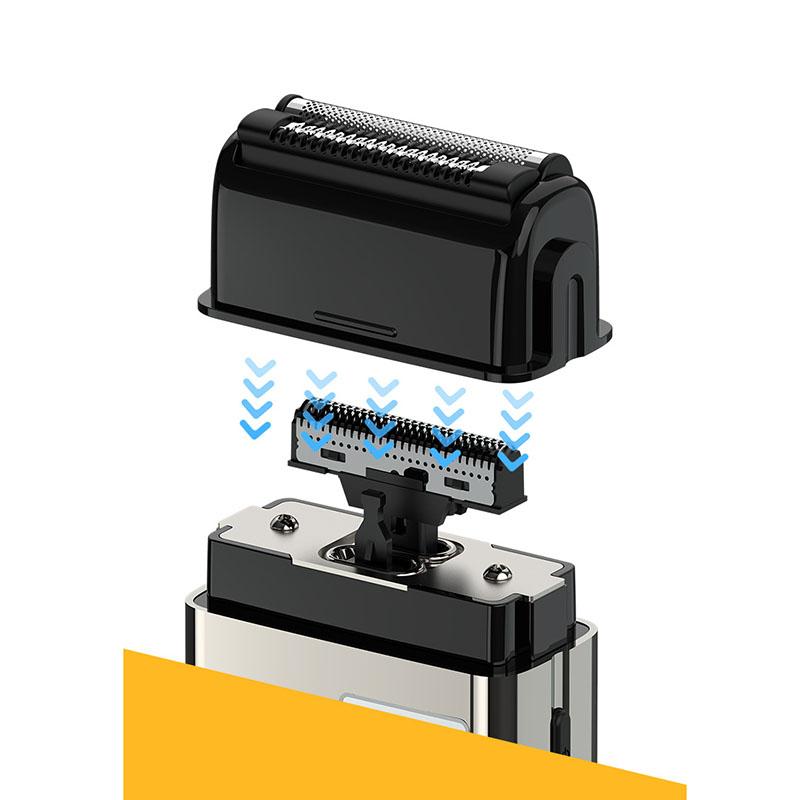 Электробритва MOTAWISH Mini с возвратно-поступательным движением и двумя лезвиями, аккумуляторная бритва Type-C, моющаяся для всего тела, портативная бритва