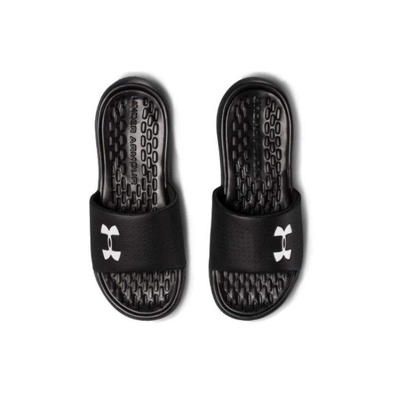 Under Armour Playmaker Fixed Strap Slides Men Black 3000061-001