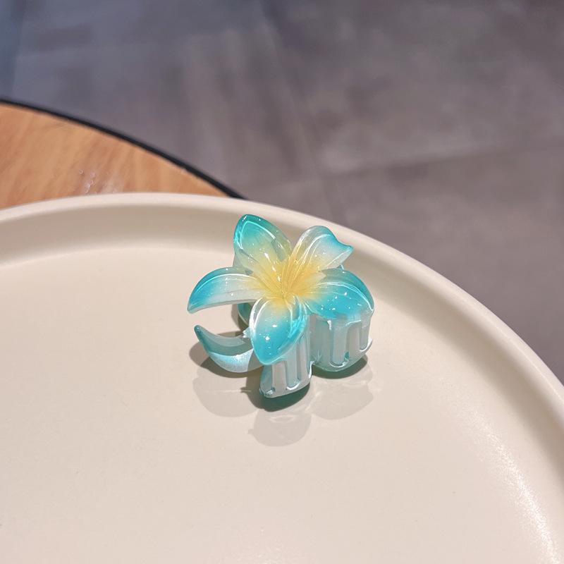 Plumeria Candy Color Fairy Hair Clip - Elegant Shark Clip Accessory