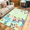 Skip and Loafer Rug Floor Mat for Living Room or Bedroom Soft and Comfortable Carpet a Gift for Birthday and Holiday.SFF0917234