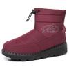 Shoes Women's Winter Cotton Boots New Velvet Thickened Medium Top Thick-soled Cotton Shoes Waterproof, Non-slip and Warm One Pedal
