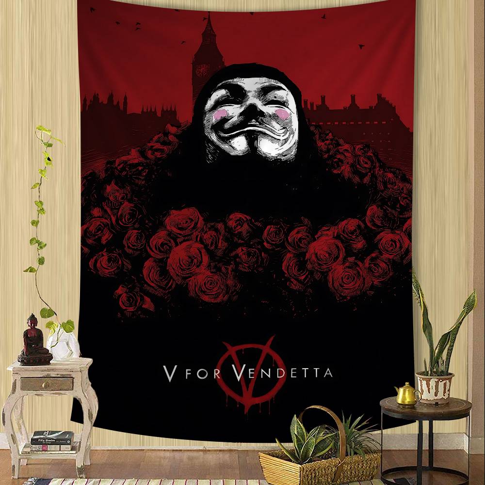 Хоррор Фильм V Для VendettaS Классический Аниме Гобелен Настенный Таро Хиппи Ковры Настенные Комната Домашний Декор