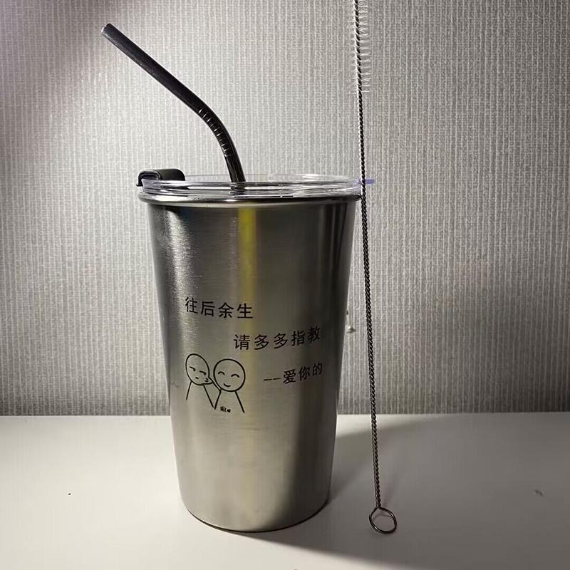 Новые 500 мл Кружки для пива из нержавеющей стали Бытовые Офисные Металлические для воды Напитков Кофе Тамблер Чай Молоко Кухня Посуда для напитков