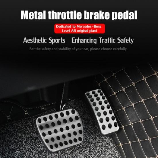 3Pcs Non Slip Accelerate Brake Foot Pedals Cover Pad For Mercedes-Benz W176 W245
