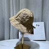 Fashion Ruffle Edge Solid Color Fisherman Hat Children Summer Thin Breathable Literary Small Fresh Basin Hat Sun Hat