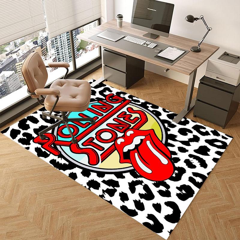 Rolling Stones Rock band Carpets and Rug 3D Printing Carpet Floor Mat Living Room Bedroom Large Area Soft Carpet-JM002