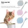 Pet Food Can Lid with Spoon Fish-bone Shaped Cat Can Cover Fresh-keeping
