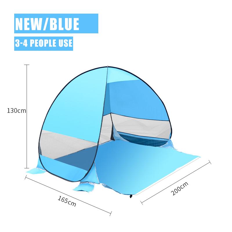 Полностью автоматическая палатка для кемпинга, мгновенная всплывающая палатка, уличная большая портативная сверхлегкая пляжная палатка для семейной вечеринки, ветрозащитная и водонепроницаемая