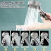 Shower Head with 5 Filters High Pressure 5-Mode Filtered Shower Head Adjustable Sprayer Built-in Power Wash for Hard Water