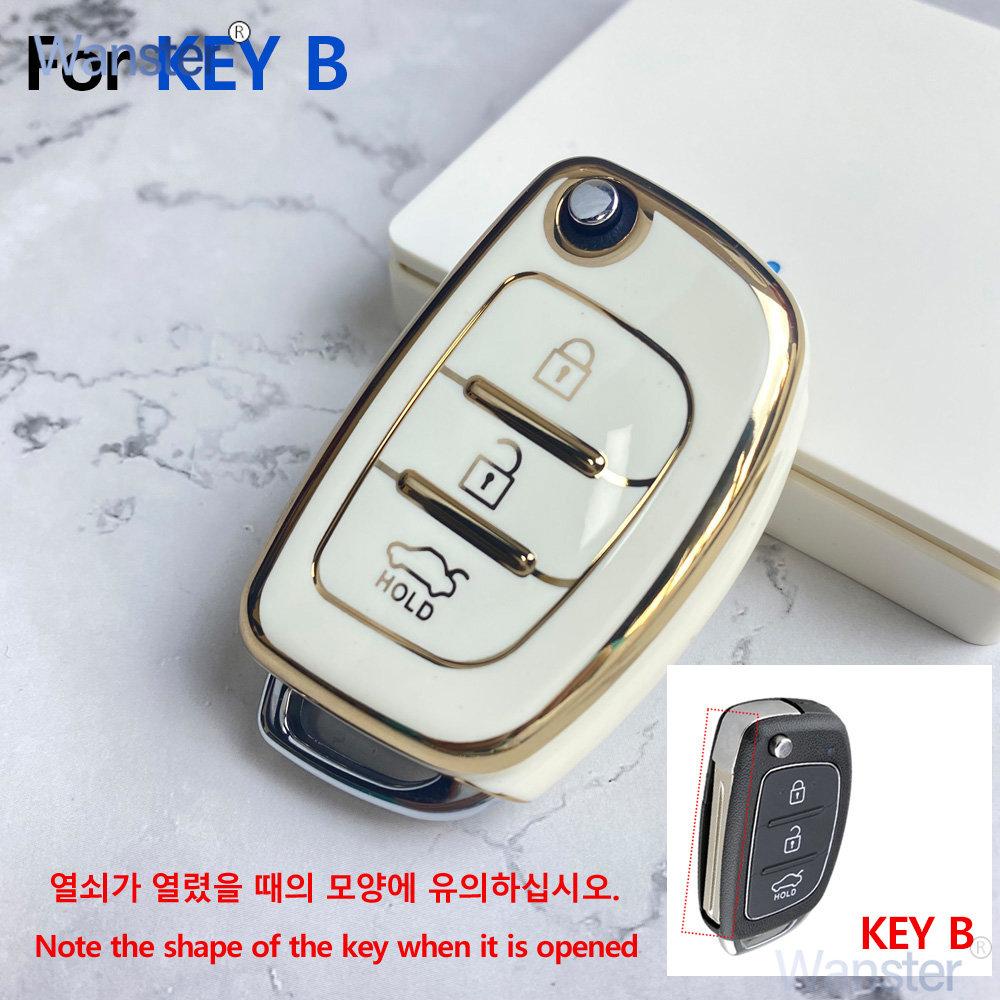 Чехол для автоключа с 3/4 кнопками, корпус пульта ДУ, подходит для Hyundai I30 I35 Ix20 Solaris Verna Creta Ix25 Tucson Ix45 I40 I10 I20 Hb20 Ix35 I45