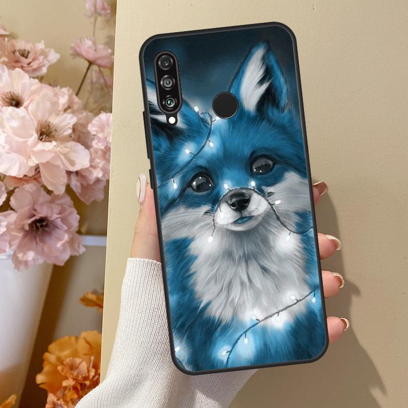 Cute Cartoon Animal Fox For Huawei Nova 10 SE 9 3i 7i 8i 11i 12i Y73 Y90 Y70 Y72 Y61 Y91 P60 Pro P40 P30 Lite Case