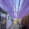 Colorful Ceiling Drapes 10Meter Long Hanging Sash Decor New Wave Gauze Curtain  Event Site Layout