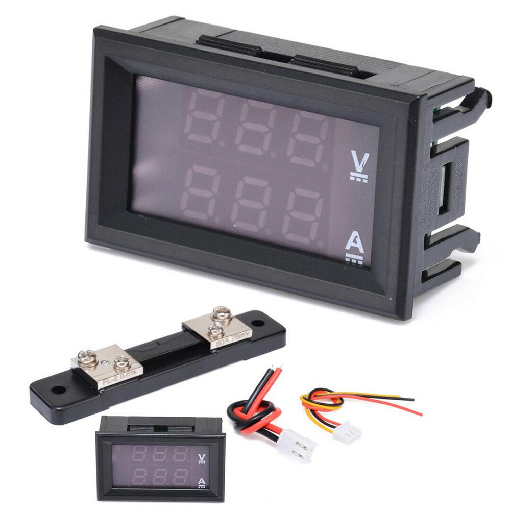 Тестер Вольтметр Амперметр Шунт 10/50/100А Двойной цифровой