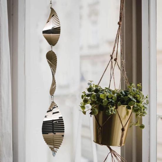 3D спиральный ветряной вертушка, отпугиватель птиц, украшение для сада, двора, фермы, подвесной ветряной колокольчик из нержавеющей стали, устройство для отпугивания птиц, украшение