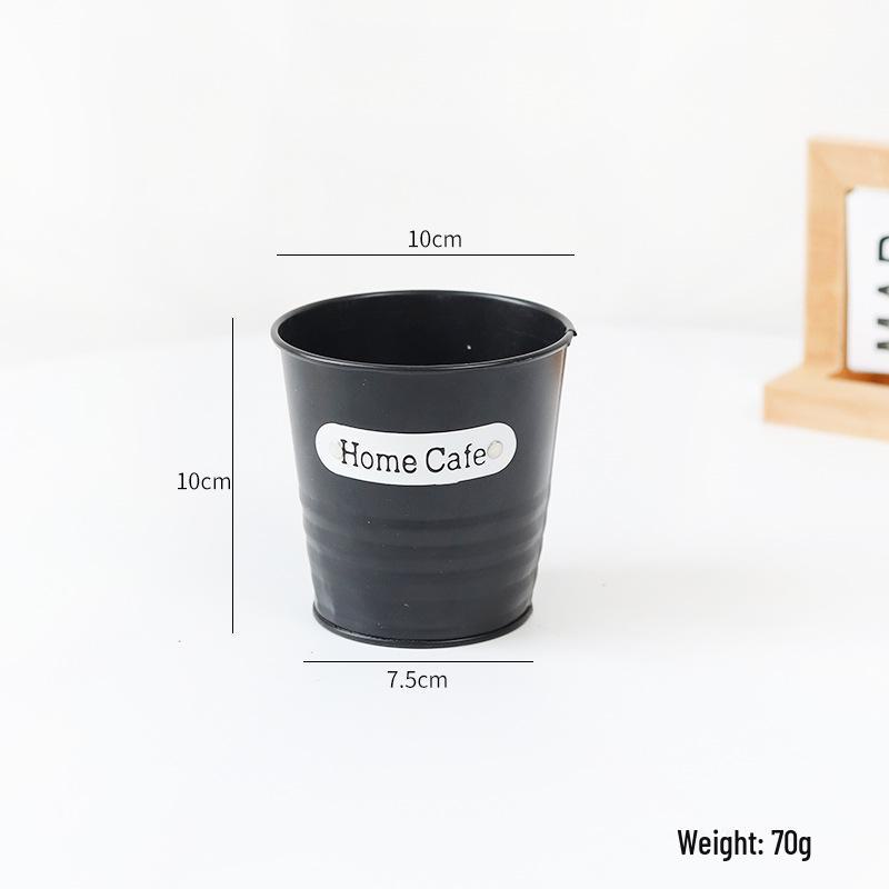 Металлические мини-горшки для цветов и держатели для ручек - суккулентные кашпо и ведро для хранения домашних поделок