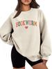 European Independent Casual Women's Bookworm Plush Sweatshirt