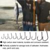 500PCS Sharpened Barb Fishing Hooks Set High Carbon Steel Fishing Hooks  Freshwater Fishing