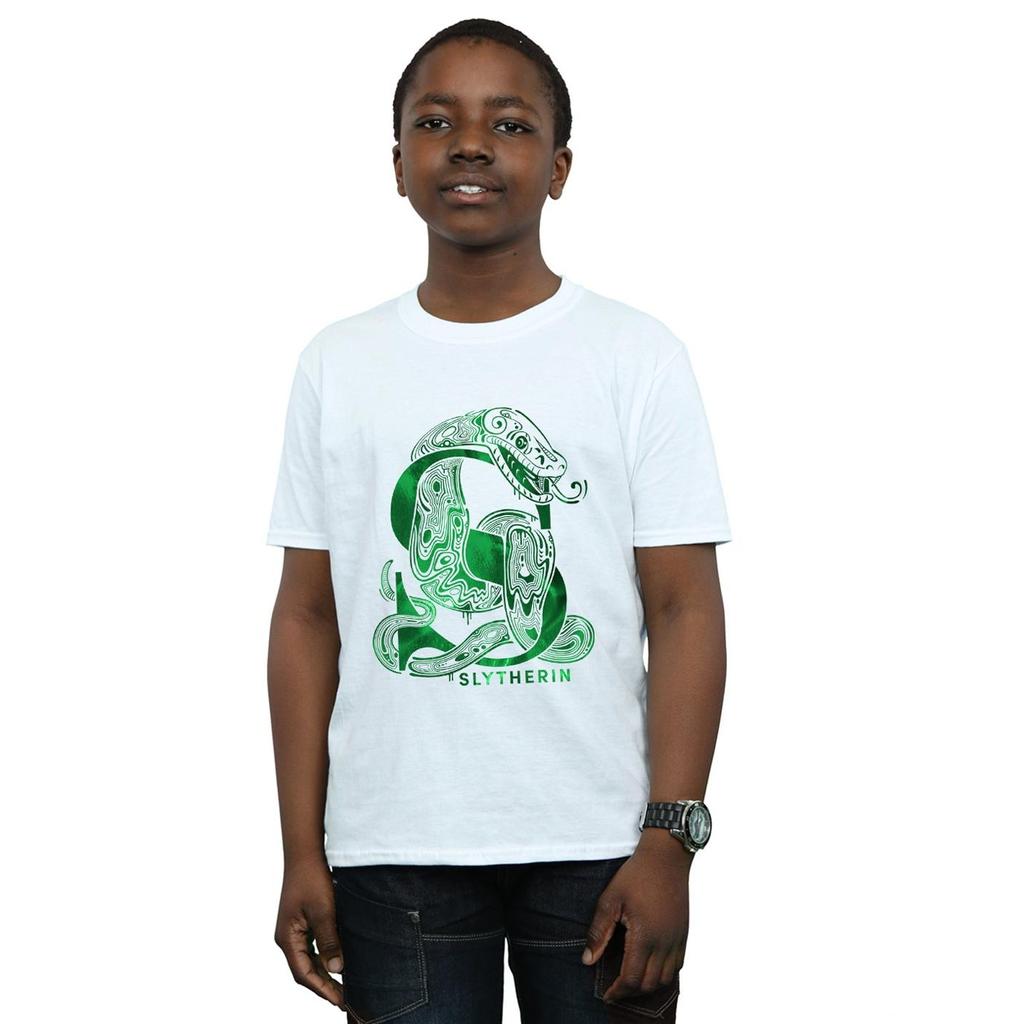 HARRY POTTER Футболка Слизерин со змеей для мальчиков