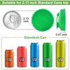 6pcs Silicone Soda Can Lid Reusable Can Stopper For Soda Beer Drinks Juice C Oke Beverage Cap Cover Fits Standard C Oke Can