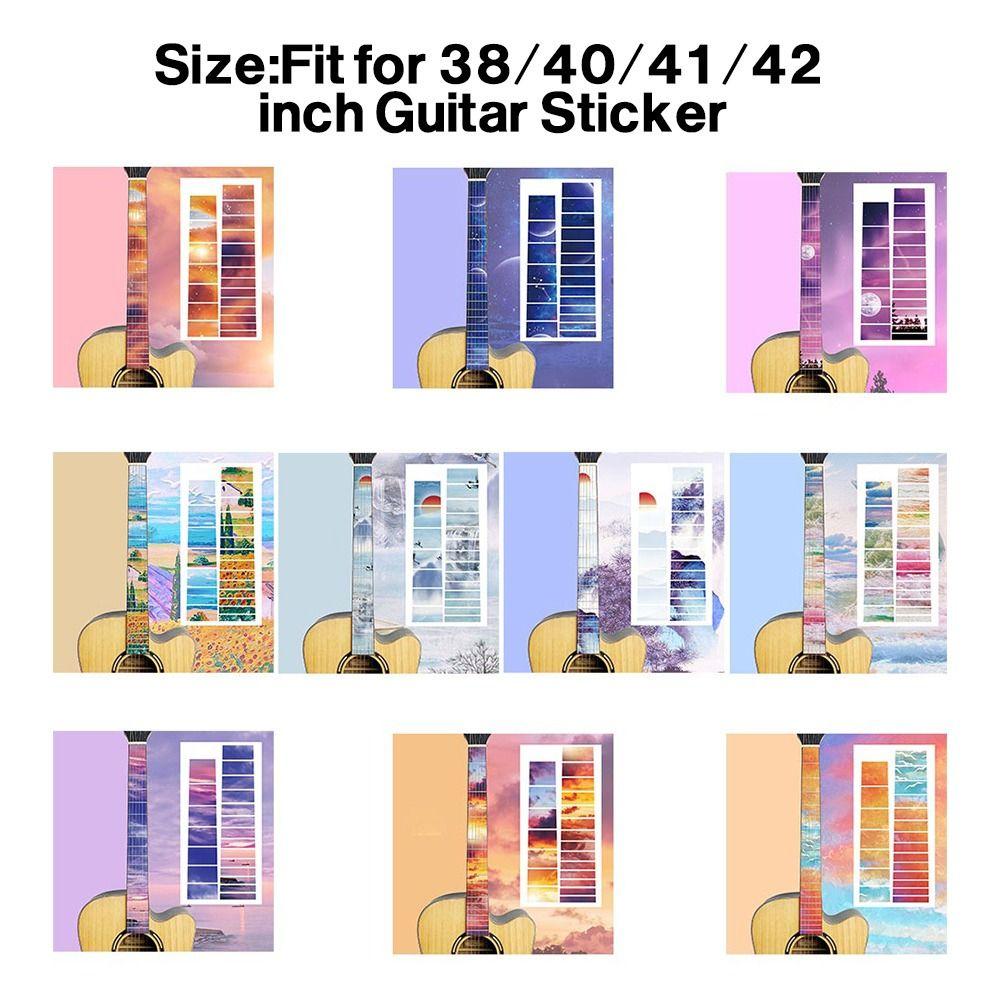 Запчасти для электрогитары, ультратонкие наклейки, аксессуары для гитары, инкрустированные крестом наклейки, наклейка на гриф