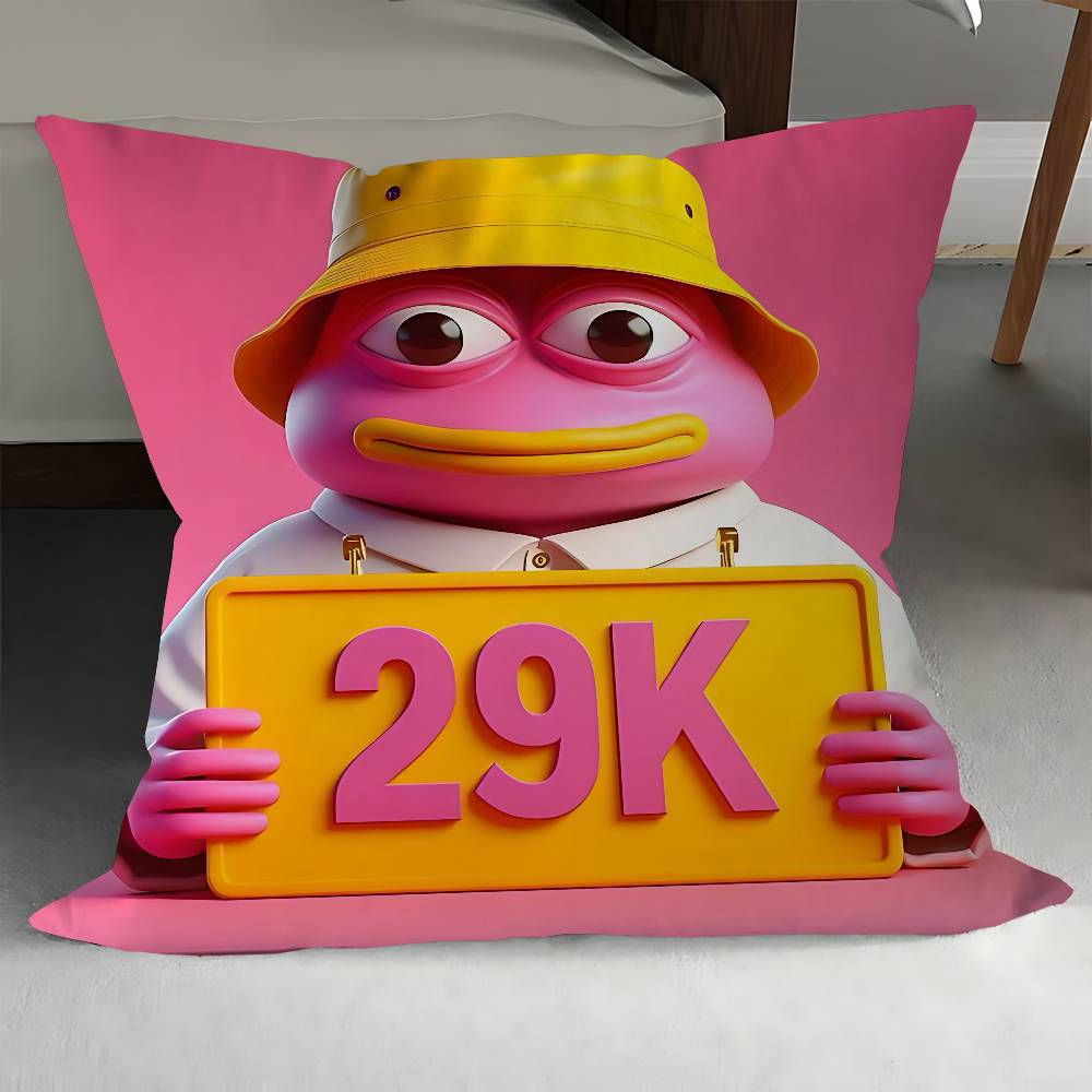 Мультяшный дизайн наволочки P-Пепе Лягушонок, Чехол для подушки, Декор, Праздничный декор