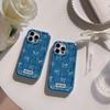 Ins джинсовый бант для iPhone14promax чехол для iPhone 15 12/13 милый и крутой стиль Spice Girl
